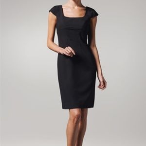 ICO Black Cap Sleeve Sheath Dress Size 0